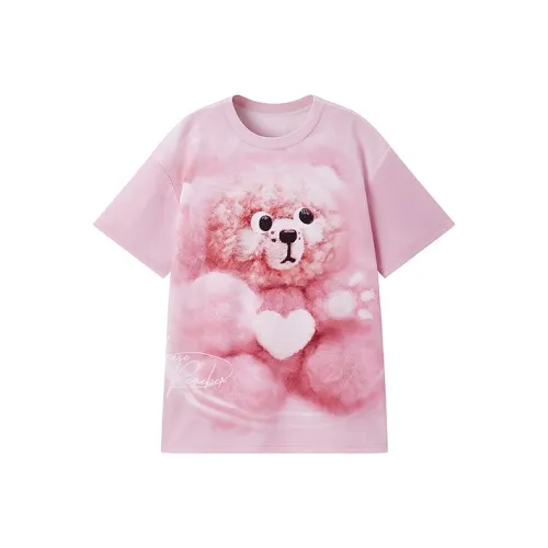 Honey Kuma X LEDIN Honey Kuma Co-branded Series T-Shirts Women's Pink In Stock