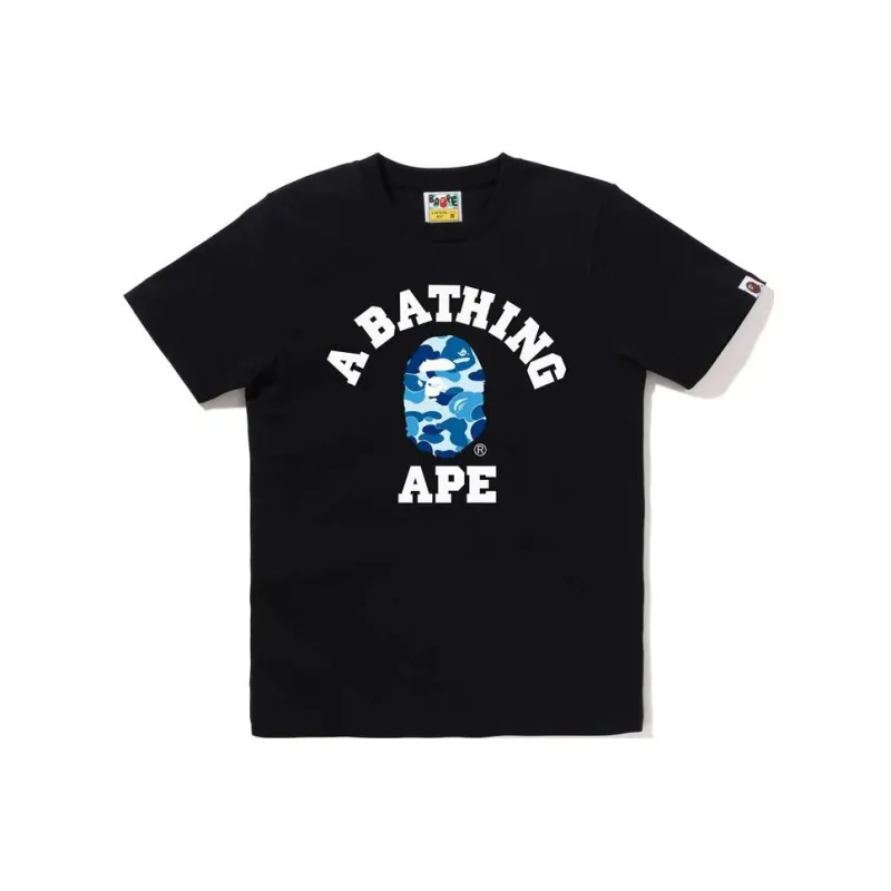 Bape Women's Abc Camo College Tee White/Green-0