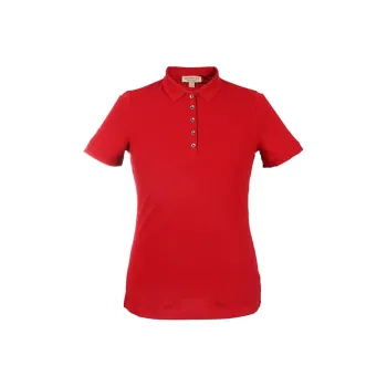 Burberry Polo Shirts Women's Red