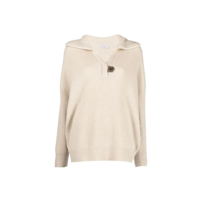Brunello Cucinelli FW22 Sweater Women's Light Brown-0