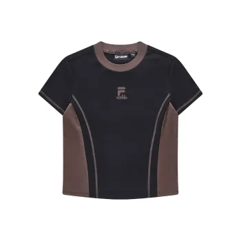 FILA FUSION Set in Sleeve T Shirt Women's Black