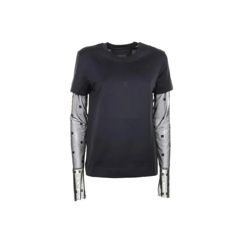 Givenchy 4G Pattern Classic Fit T Shirt-0