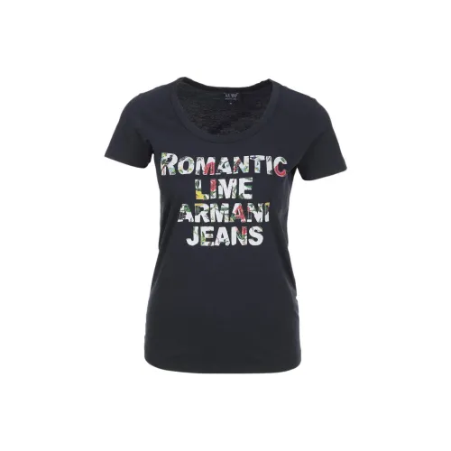 ARMANI JEANS T Shirts Women's Black