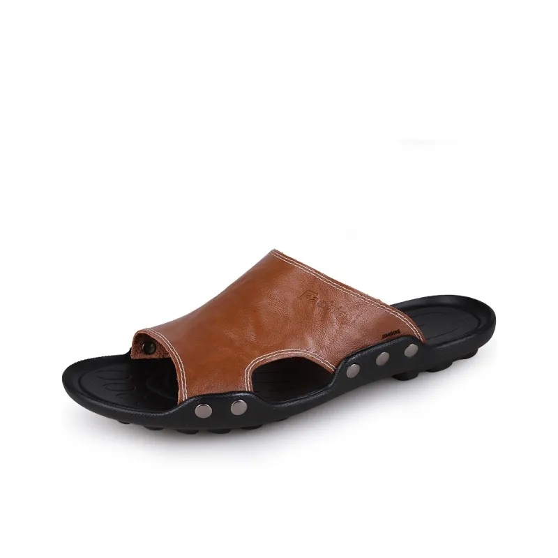 King Jinmai Slide Slippers Unisex Blue/Black/Brown/Blue-21