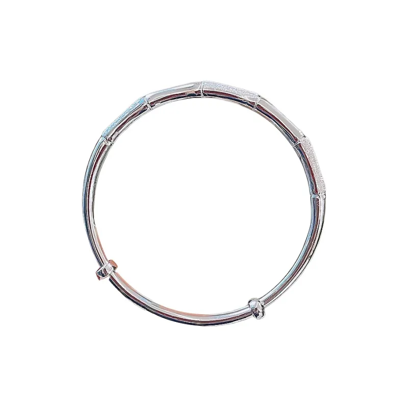 HAOYINFANG 999 Fine Silver Bangles Women's-0