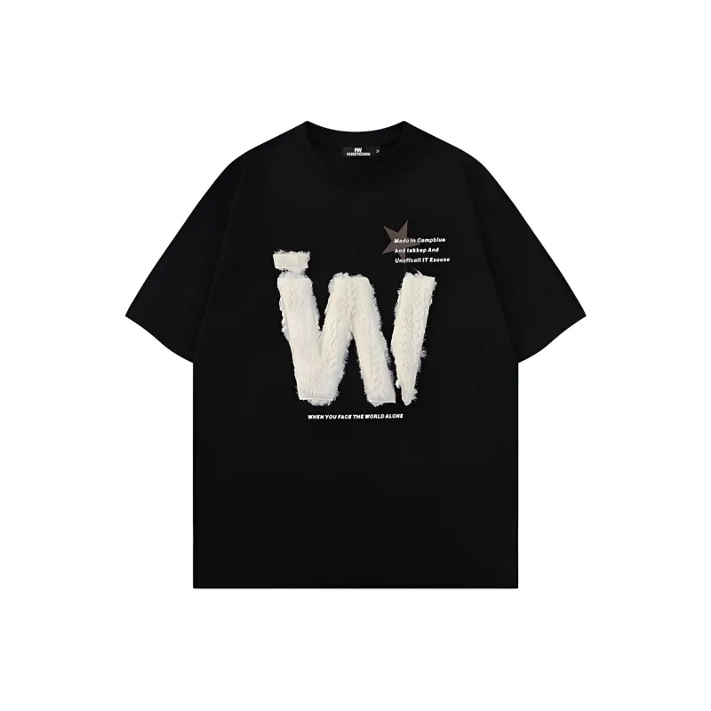ZWMH Drop Shoulder Sleeve T Shirt Unisex-0