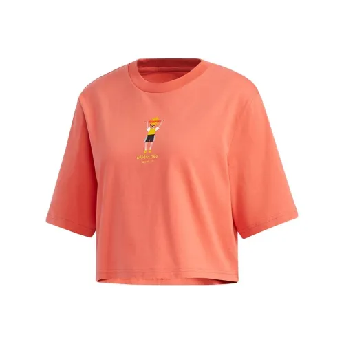 Adidas Neo SS24 T Shirt Women's Light Red