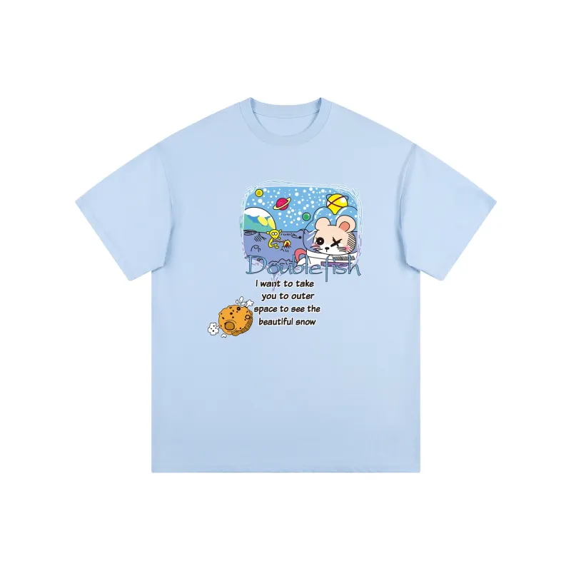 DOUBLEFISH Short Sleeved T Shirts Unisex-6