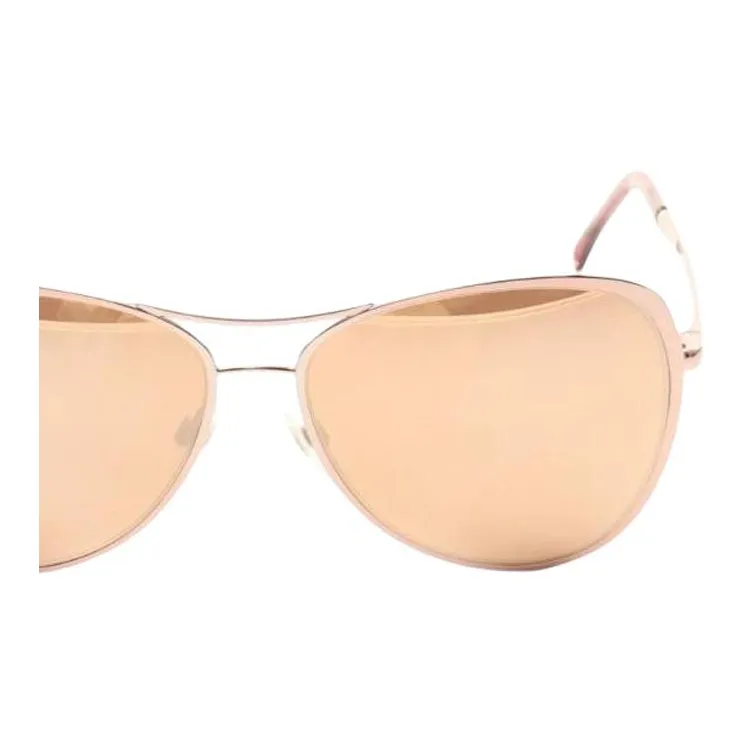 CHANEL Metal Aviator Sunglasses Unisex Gold-2
