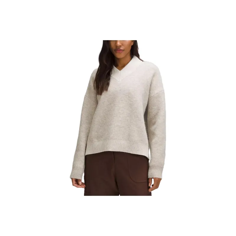 Lululemon Alpaca Wool Blend V Neck Sweater Sweater Women's-5