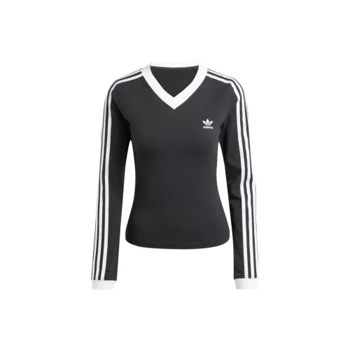 Adidas Originals Classics 3 Stripes Sweatshirt Women's Black