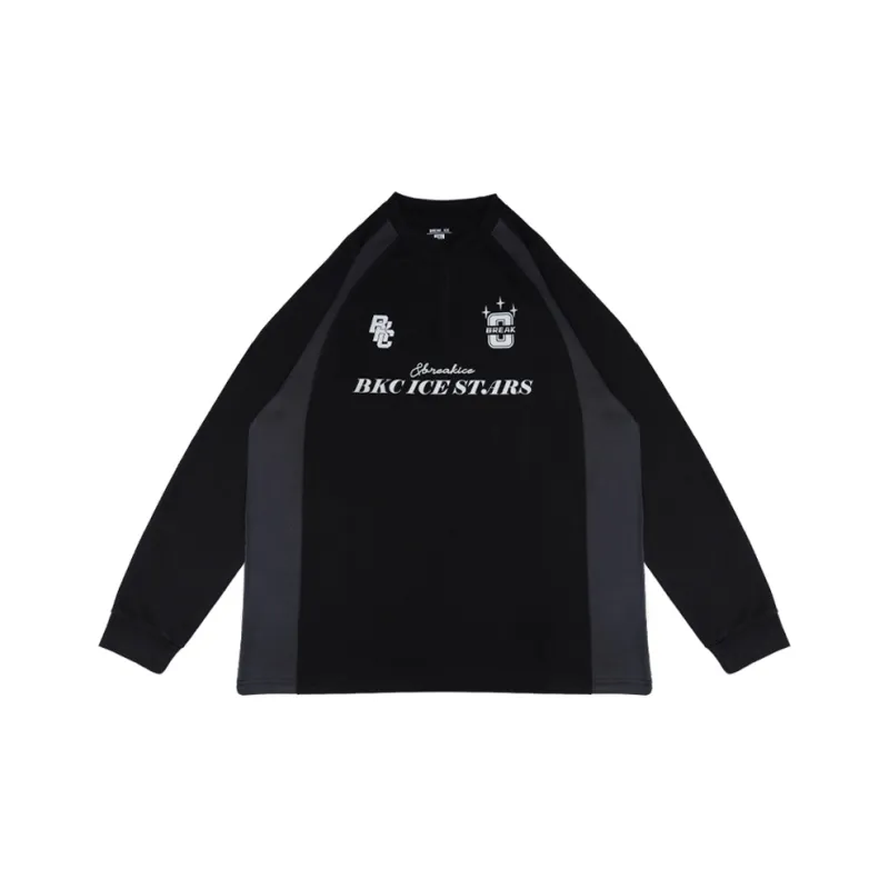 BKCXZICE Basketball Jerseys Unisex Black & Orange-4