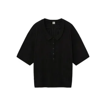 TOTEME Polo Shirts Women's Black
