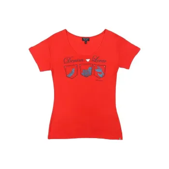 ARMANI JEANS T Shirts Women's Red