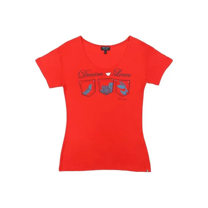 ARMANI JEANS T Shirts Women's Red-0