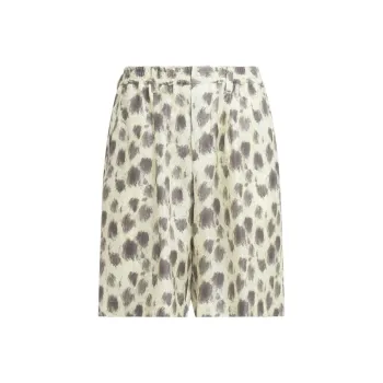 MARNI Printed Silk Bermuda Shorts