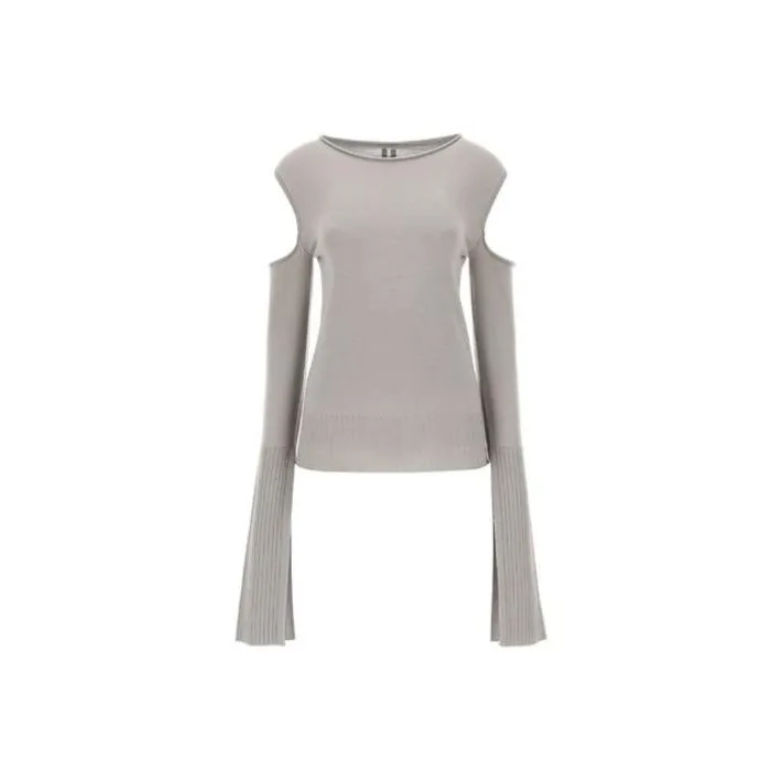 RICK OWENS Cape Sleeve Knitted Top-0