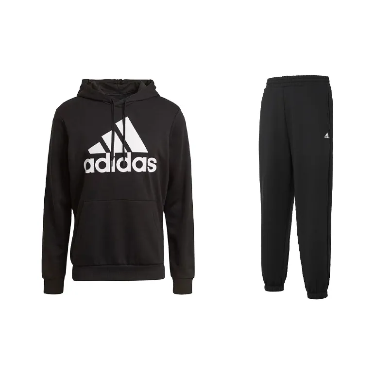 Adidas Sweatshirt Set Unisex Black-0