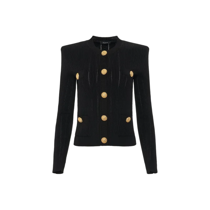 BALMAIN SS22 Knitwear Women's Black-0