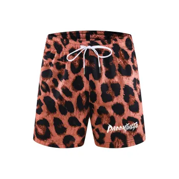 Paddy Julia Casual Shorts Unisex Leopard Print