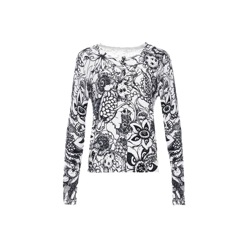 Laurence & Chico Slim Fit Knitwear Women's Black White-0
