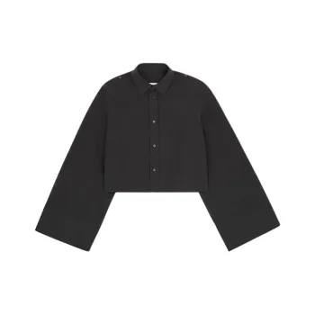 MM6 Maison Margiela Wide Sleeved Cropped Shirt