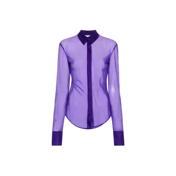 The Attico Elton Semi sheer Shirt