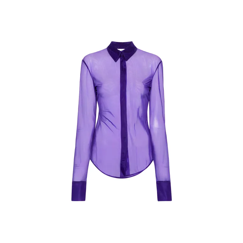 The Attico Elton Semi sheer Shirt-0