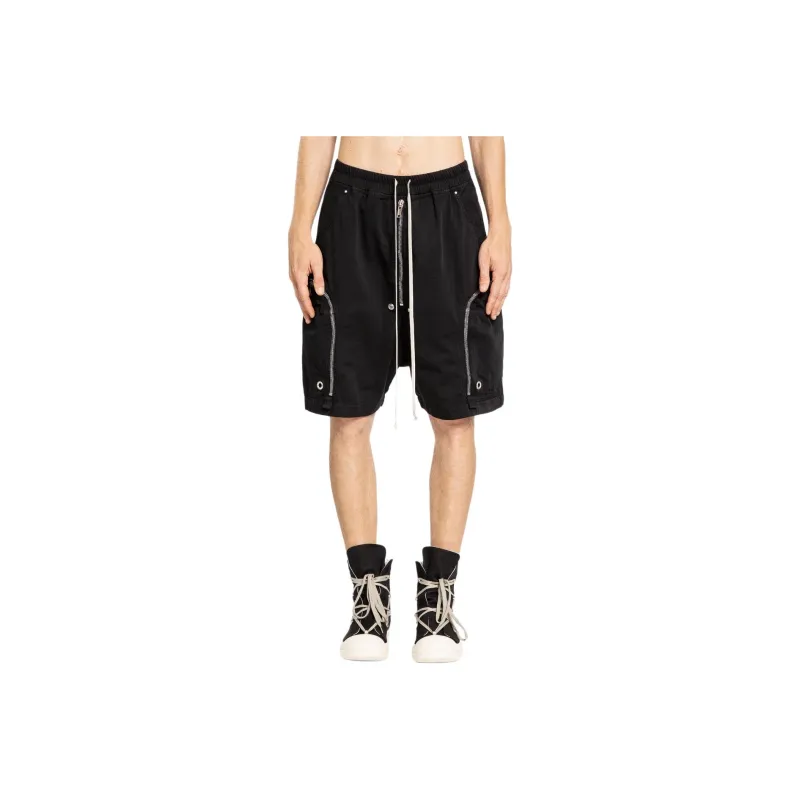 RICK OWENS Bauhaus Drawstring Shorts-0