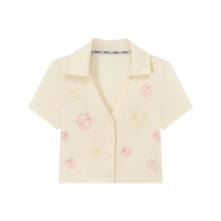 CHUU T Shirts Women's Beige Apricot-0