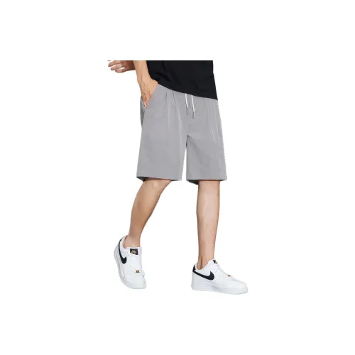 Tonlion Casual Shorts Men's Light Gray