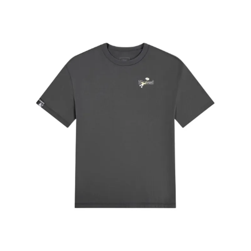 QIAODAN Sports Life Collection T Shirt Women's Black Sand Gray-0