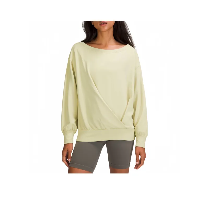 Lululemon Pleated Sweatshirt Women's Dewdrop Green-0