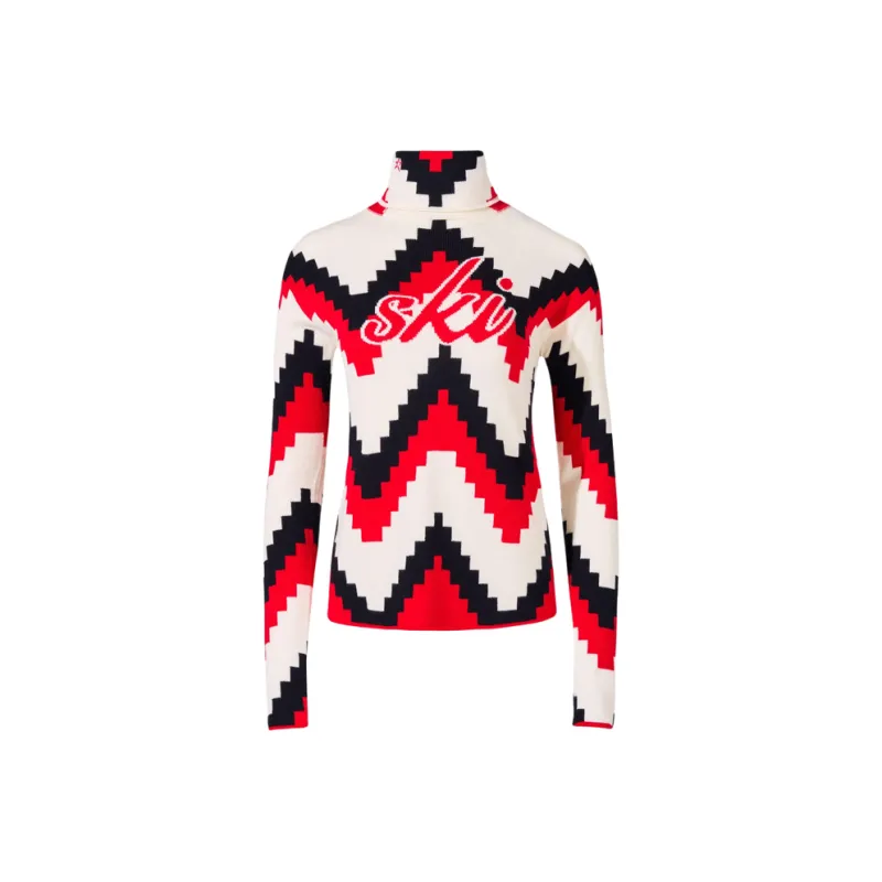 Perfect Moment Chevron Roll neck Jumper-0