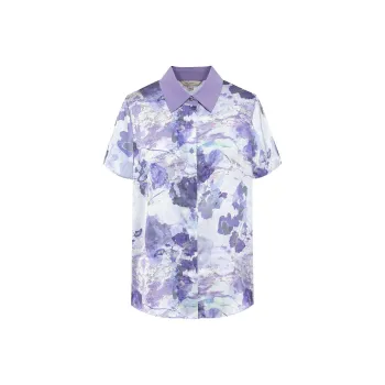 BBLLUUEE Shirt Women's Mist Purple