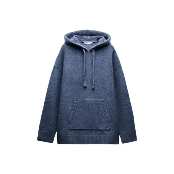 ZARA Sweater Women's Blue Meteorite