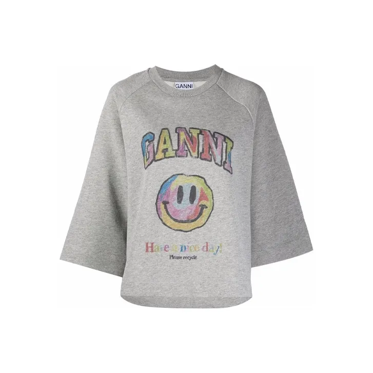 GANNI Isoli Crew 'Paloma Melange'-0