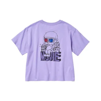 Pop Mart X UNIQLO POP MART Collaboration Edition T Shirts Women's Light Blue Purple
