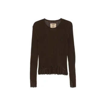 UMA WANG Frayed Hem Knitted Jumper