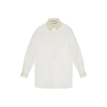 GUCCI Detachable Collar Oversized Shirt