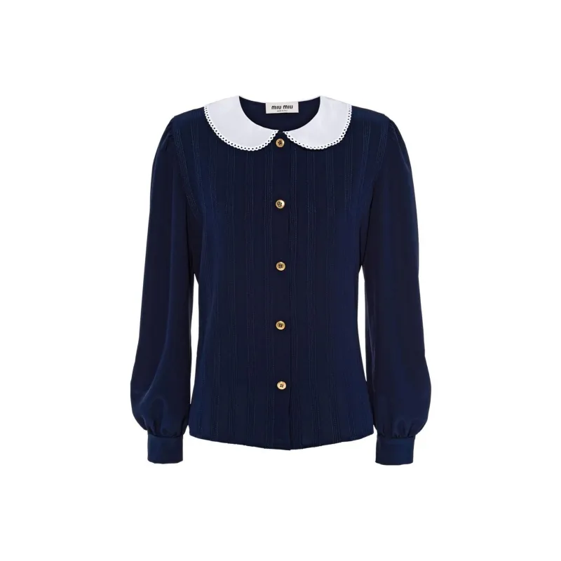 MIU MIU Shirts Women's Dark Blue-0