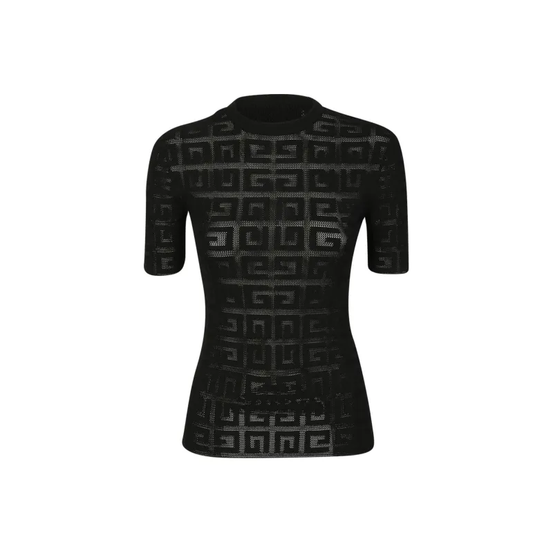 Givenchy 4G motif Jacquard T shirt-0
