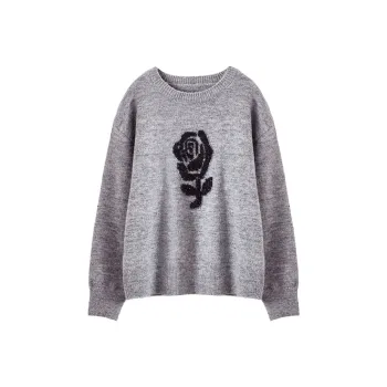 XIANGYING Sweaters Women's Gray
