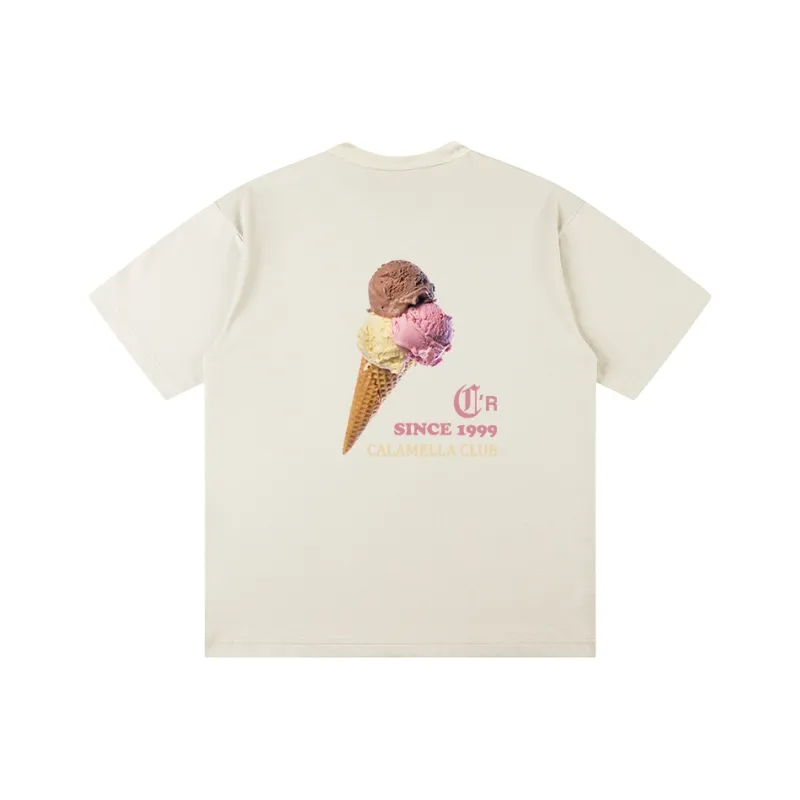 Caramella Drop Shoulder Sleeve T Shirt Unisex-4