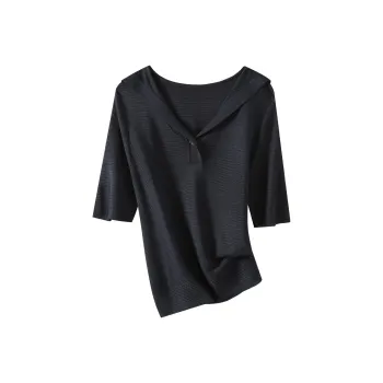 H YXIANG Knitwear Women's Navy Blue