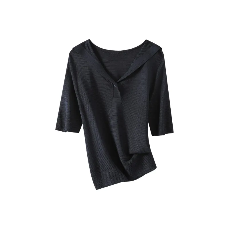 H YXIANG Knitwear Women's Navy Blue-0