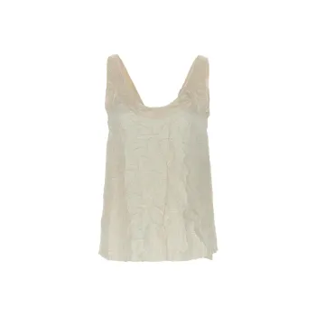 Lanvin V back Crinkled effect Top
