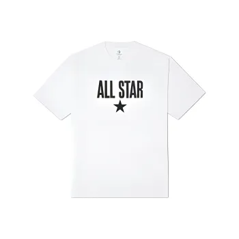 Converse Drop Shoulder Sleeve T Shirt Women's White