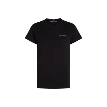 KARL LAGERFELD / Karl Lagerfeld Jeans Logo embroidered Organic cotton T shirt