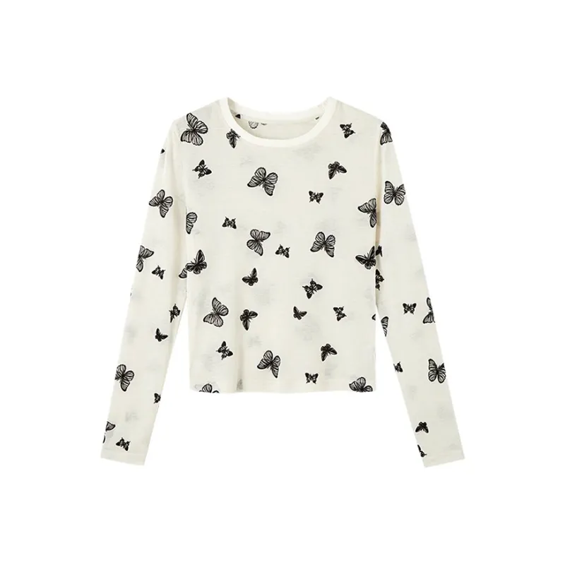 HDFULERN T Shirts Women's Ecru-0